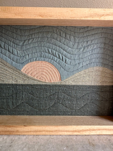 Rolling Hills framed art piece