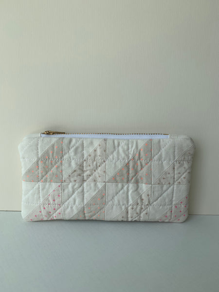 Neutrals Quilted Pouch